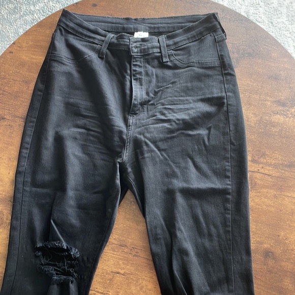 Encore Jeans. High rise, black skinny jeans. Size 13 - Picture 3 of 4